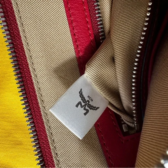 NWT MCM Candy Red Crossbody Bag with Authenticity - Picture 8 of 8